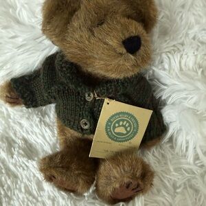 Boyds Bears Mr. Trumbull Plush Bear Green Sweater Original Tag